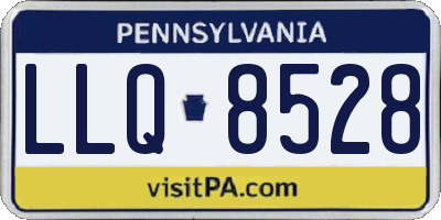PA license plate LLQ8528