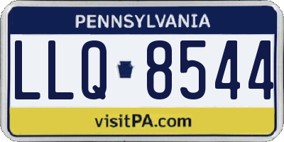 PA license plate LLQ8544