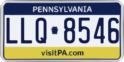 PA license plate LLQ8546