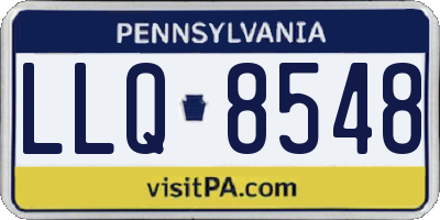 PA license plate LLQ8548