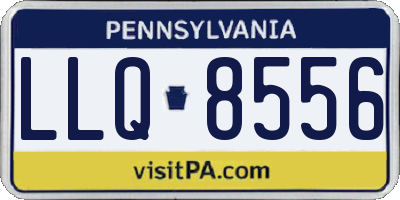 PA license plate LLQ8556