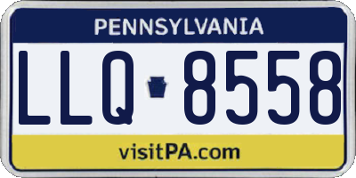 PA license plate LLQ8558