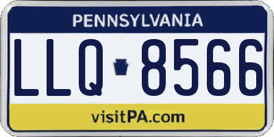 PA license plate LLQ8566