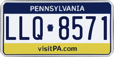 PA license plate LLQ8571