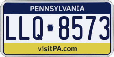 PA license plate LLQ8573
