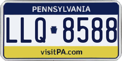 PA license plate LLQ8588