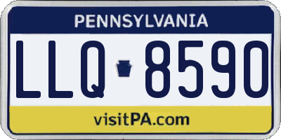 PA license plate LLQ8590