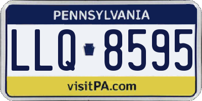 PA license plate LLQ8595