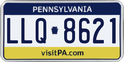 PA license plate LLQ8621