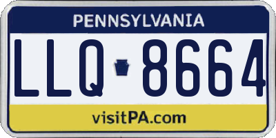 PA license plate LLQ8664