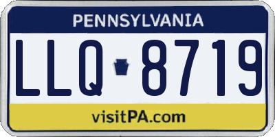 PA license plate LLQ8719