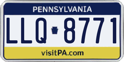 PA license plate LLQ8771