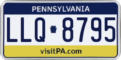 PA license plate LLQ8795