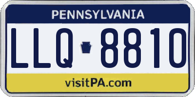 PA license plate LLQ8810