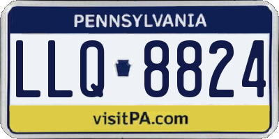 PA license plate LLQ8824