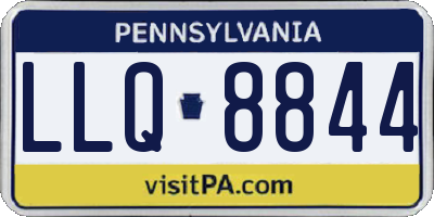 PA license plate LLQ8844
