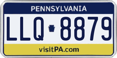 PA license plate LLQ8879