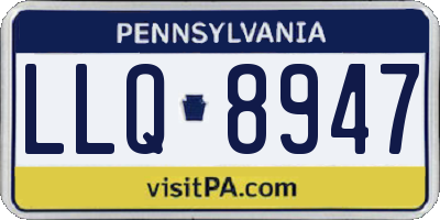PA license plate LLQ8947