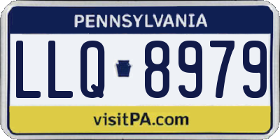 PA license plate LLQ8979