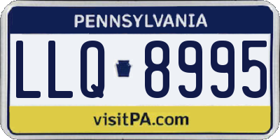 PA license plate LLQ8995