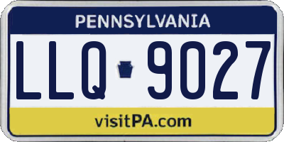 PA license plate LLQ9027