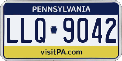PA license plate LLQ9042
