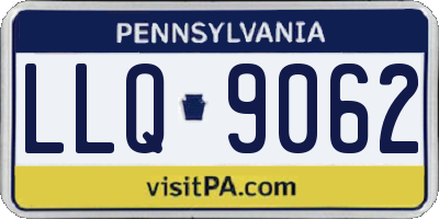 PA license plate LLQ9062