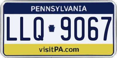 PA license plate LLQ9067