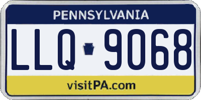 PA license plate LLQ9068