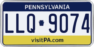 PA license plate LLQ9074