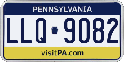 PA license plate LLQ9082