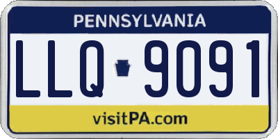 PA license plate LLQ9091