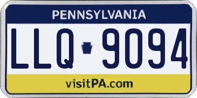 PA license plate LLQ9094