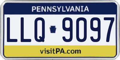 PA license plate LLQ9097