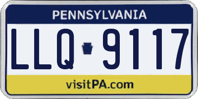 PA license plate LLQ9117