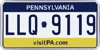 PA license plate LLQ9119