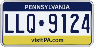 PA license plate LLQ9124