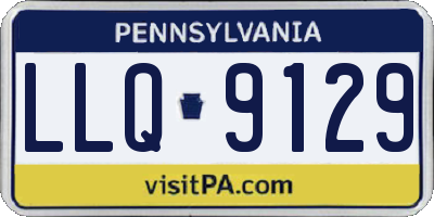 PA license plate LLQ9129