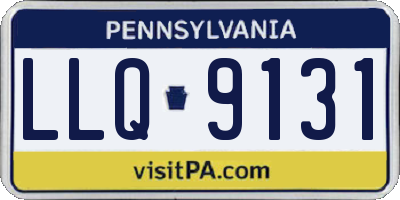 PA license plate LLQ9131