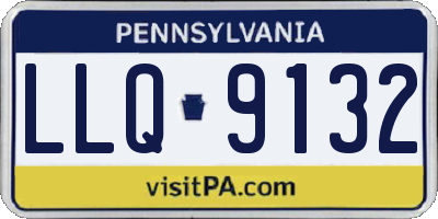 PA license plate LLQ9132