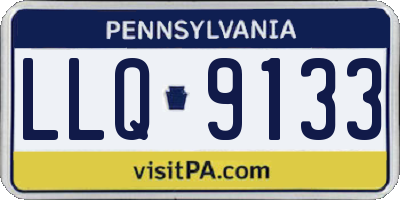 PA license plate LLQ9133