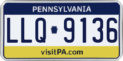 PA license plate LLQ9136