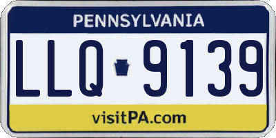 PA license plate LLQ9139