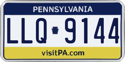 PA license plate LLQ9144