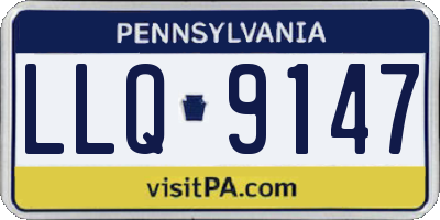 PA license plate LLQ9147