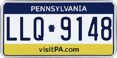 PA license plate LLQ9148