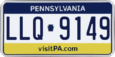 PA license plate LLQ9149