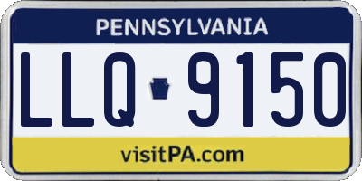 PA license plate LLQ9150