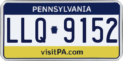PA license plate LLQ9152