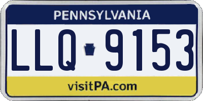 PA license plate LLQ9153